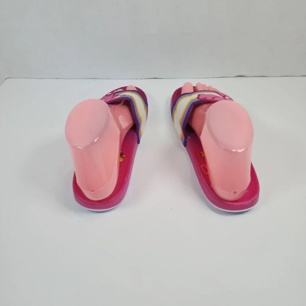 Jojo Siwa Nickelodeon Bow Pool Big Girls Pink Sandal Size  4